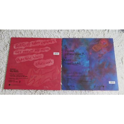 DRUGSTORE X 2 12" VINYL SINGLES. FADER AND SOLITARY PARTY GROOVER