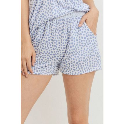 Women's Leopard Printed Terry Short Pants