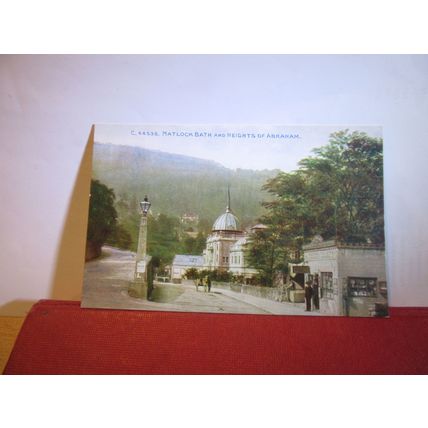 HEIGHTS OF ABRAHAM, MATLOCK BATH, Derbyshire. unused antique postcard =