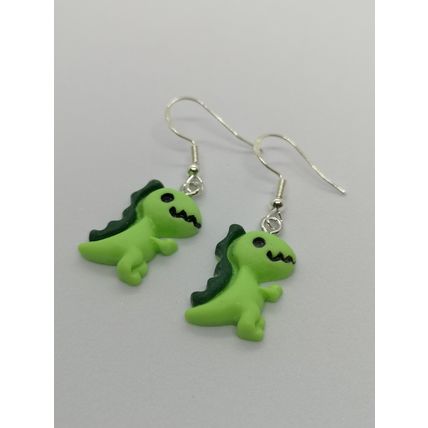 Kawaii Dinosaur Drop Earrings