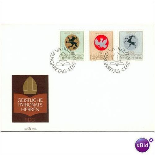 Liechtenstein FDC 1969 - SG 507 + 510 + 514 - Mens Spiritual Patronage