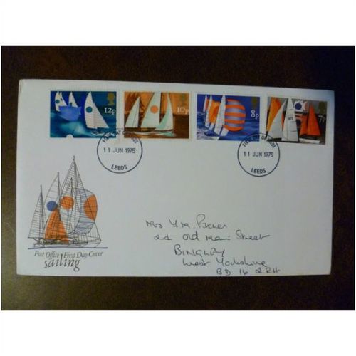 1975 GB FDC Collection year set of 8 first day covers stamps 2 Leeds