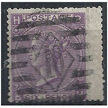 1870 SG109 6d Mauve Plate 9 Good Used Wing Margin "BH" ...