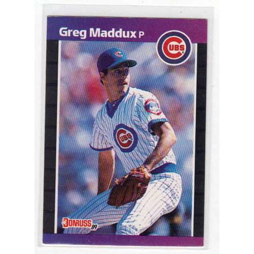 1989 Donruss Greg Maddux baseball card #373 –HOF - Cubs