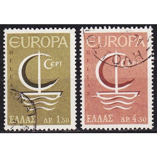GRIECHENLAND GREECE [1966] MiNr 0919-20 ( O/used ) CEPT