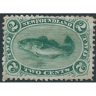 Newfoundland 1870 SG31 2c Bluish Green Mounted Mint. . ..
