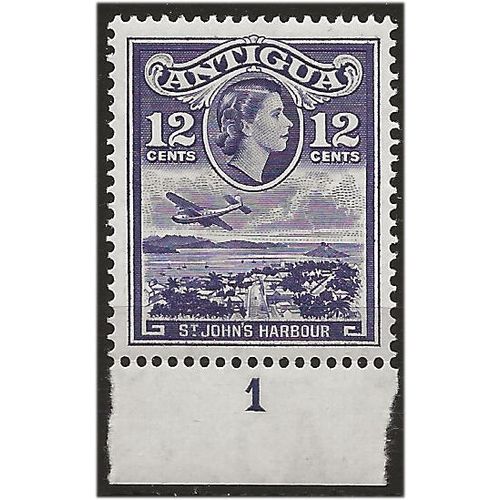 Antigua 1953 SG128 12c Violet Marginal Unmounted Mint .. .
