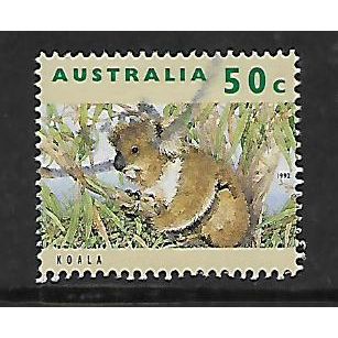 AUSTRALIA 1992 WILDLIFE 50c KOALA SG 1364 FINE USED
