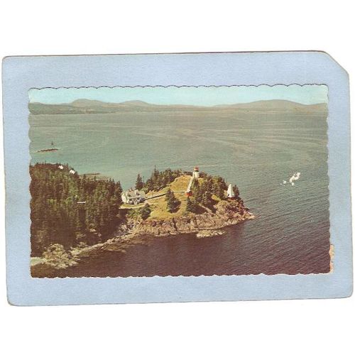 ME Rockland Lighthouse Postcard Owl's Head Lighthouse lighthouse_box1~317