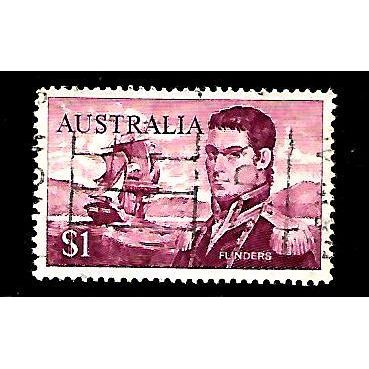 AUSTRALIA 1966 $1 PURPLE FLINERS SG401 FINE USED