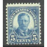 637 5c Theodore Roosevelt Average MNH Q1564