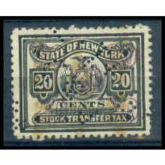 Used Revenue 20c N.Y. Stock Transfer Fine WA2789