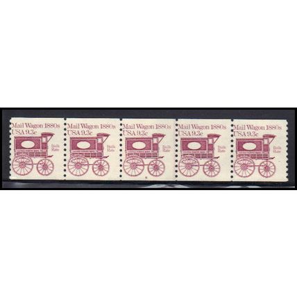 1903 9.3c Mail Wagon Barely Clears MNH Dry Gum PNC 6/5 KA9411