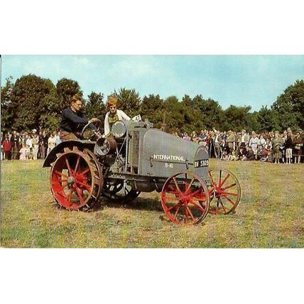 1919 INTERNATIONAL TRACTOR Postcard (Salmon 6-29-60-25)