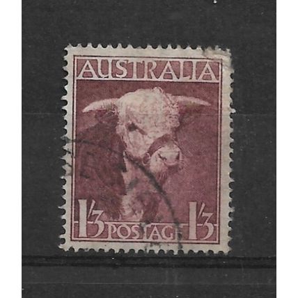 Australia.SG223 1s 3d Hereford Bull.Fine Used.Dec21