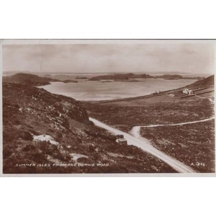 Summer Isles Aerial Dornie Road Scottish Highland Photo Highlands WW2 Postcard