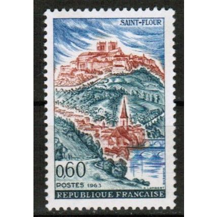 1963 France - Sc# 1070 Mint NH - View of Saint-Flour 0.60fr
