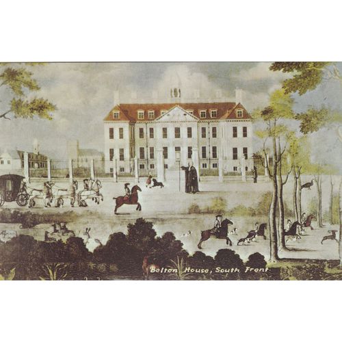 Colour Postcard - Painting of Belton House, Lincolnshire