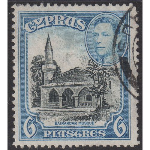 Cyprus Sg158 6pi Black & Blue fine used (B152)