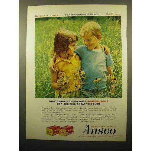 1960 Ansco Anscochrome Film Ad - Harold Halma Uses