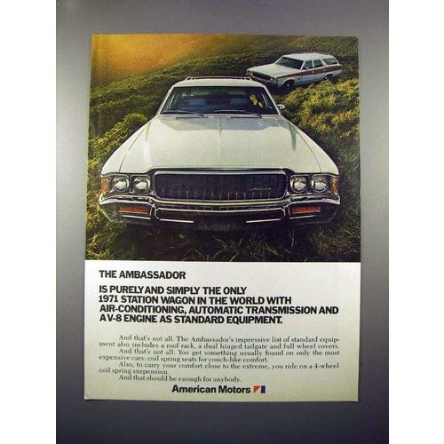 1971 American Motors Ambassador Station Wagon Ad!