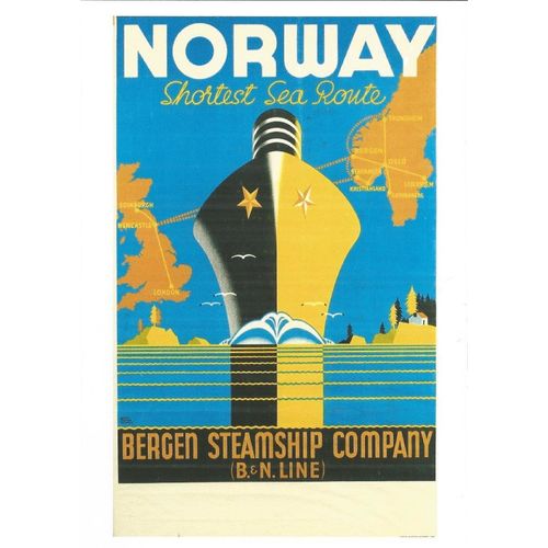 Norway, Shortest Sea Route (Harry Hudson Rodmell), mid 20th-century.