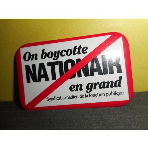 UPE,CANADIAN UNION OF PUBLIC EMPLOYEES,BOYCOTT NATION AIR,FRENCH PINBACK