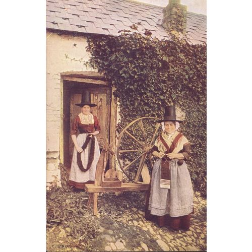 Llandudno 1955 - Traditional Welsh Costume, - Photochrom