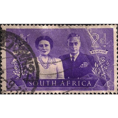 SOUTH AFRICA, George VI, Royal Visit, violet 1947, 2d