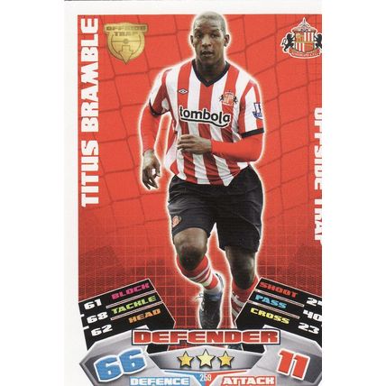 Match Attax 2011/2012 259 Titus Bramble Sunderland