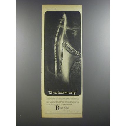 1964 Barker Falcon Shoes Ad - Oh you lowdown vamp