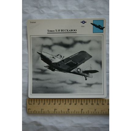 Temco T-35 Buckaroo - USA - Trainer - Collectors Club Card