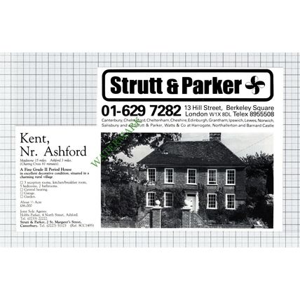 Ashford Kent House Sale Advert - 1981 Cutting
