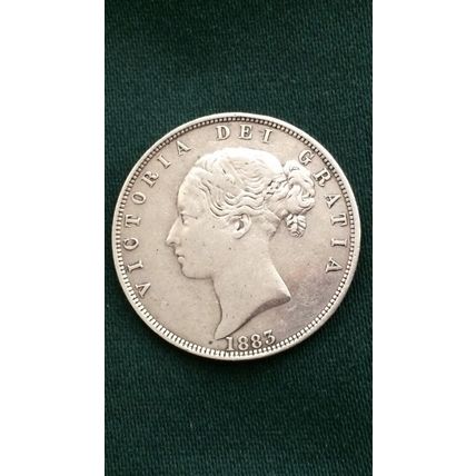Queen Victoria 1883 Silver Half Crown High Grade Lovely Coin