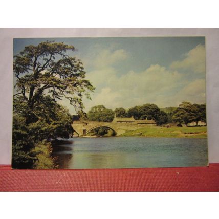 BOLTON BRIDGE, WHARFEDALE, YORKSHIRE unused postcard DRG. dated 1965 =