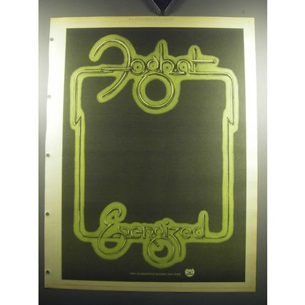 1974 Foghat Energized Album Advertisement