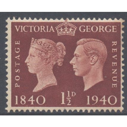 GB Scott 254 - SG481, 1940 Centenary 1.1/2d MH*