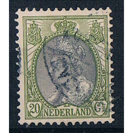 Netherlands 1898 SG186 ne80 Queen Wilhelmina 20c Used Stamp