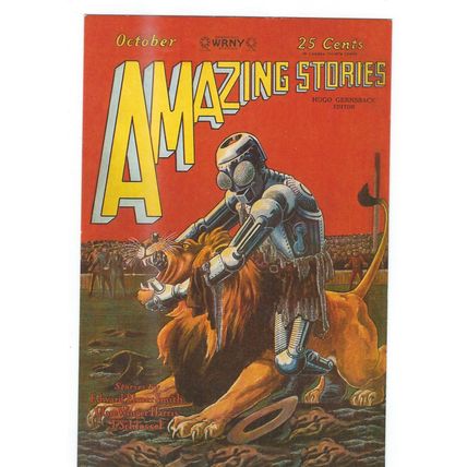 AMERICAN COMIC FRONT ARWORK AMAZING STORIES PUBL IN UK CARD NO 10008024