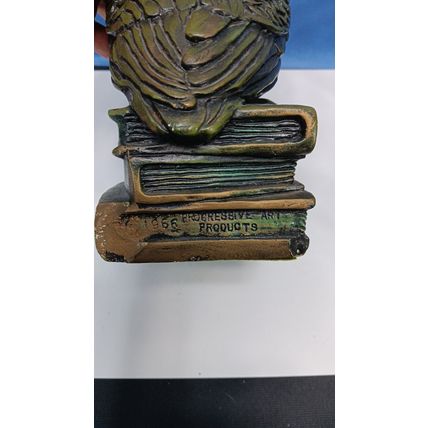 Rare Green Vintage 1966 Progressive Art Products Owl Statue Sculpture Art Center