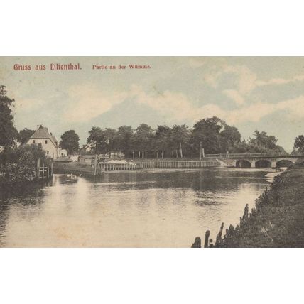 Gruss Aus Lilienthal Partie An Der Wumme German Old Postcard