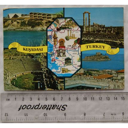 1970s postcard Kusadasi, Turkey, multi-view