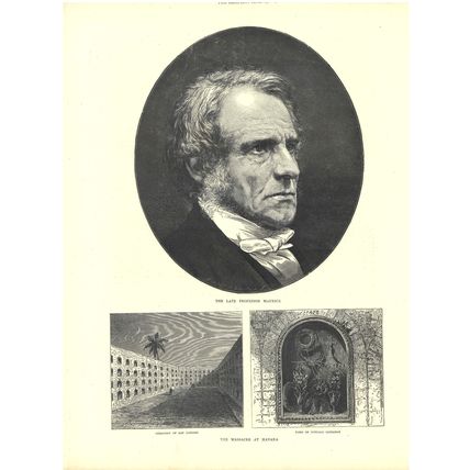 LATE PROFESSOR MAURICE 1872 Roberts Gardner VICTORIAN ENGRAVINGS