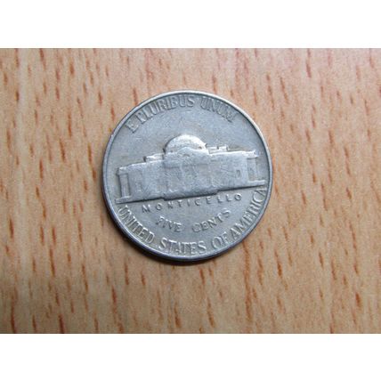 1951 USA 5 Cents Jefferson Nickel Coin