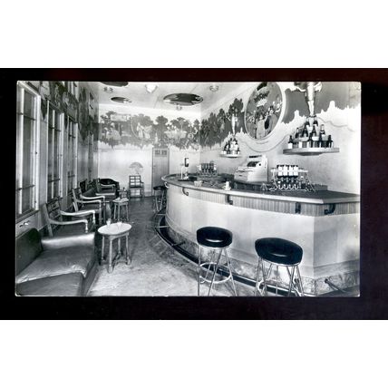 LS3939 - Canadian Pacific Liner - Empress of Britain - Cocktail Bar - postcard