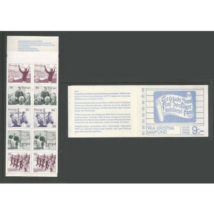 Sweden 1978 Independent Christian Association 9k Booklet UMM SG 954 / 958
