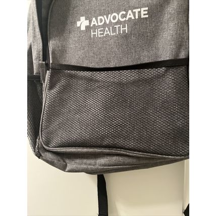 ADVOCATE HEALTH Backpack Bag Healthcare Gray