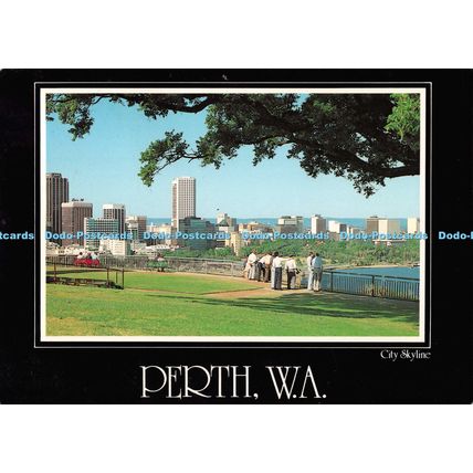 D098708 Perth. Wa. City Skyline. Western Australia. Midge. 1987