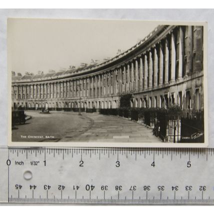 vintage postcard The Crescent, Bath