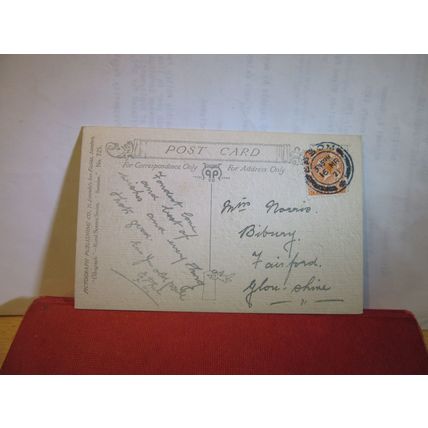 A RURAL SCENE. unused antique postcard by P.P. Co. art =
